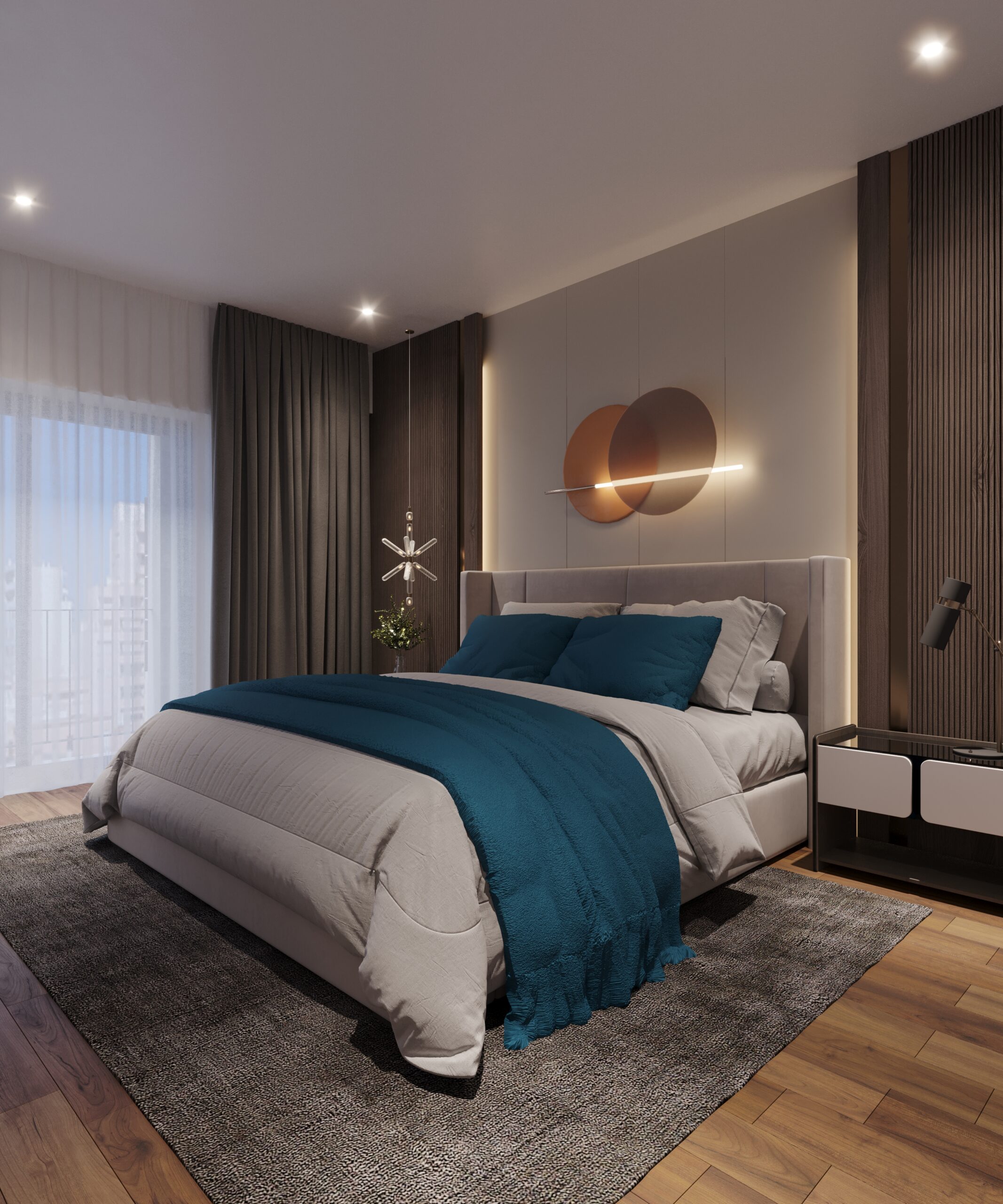 Atrium bedroom