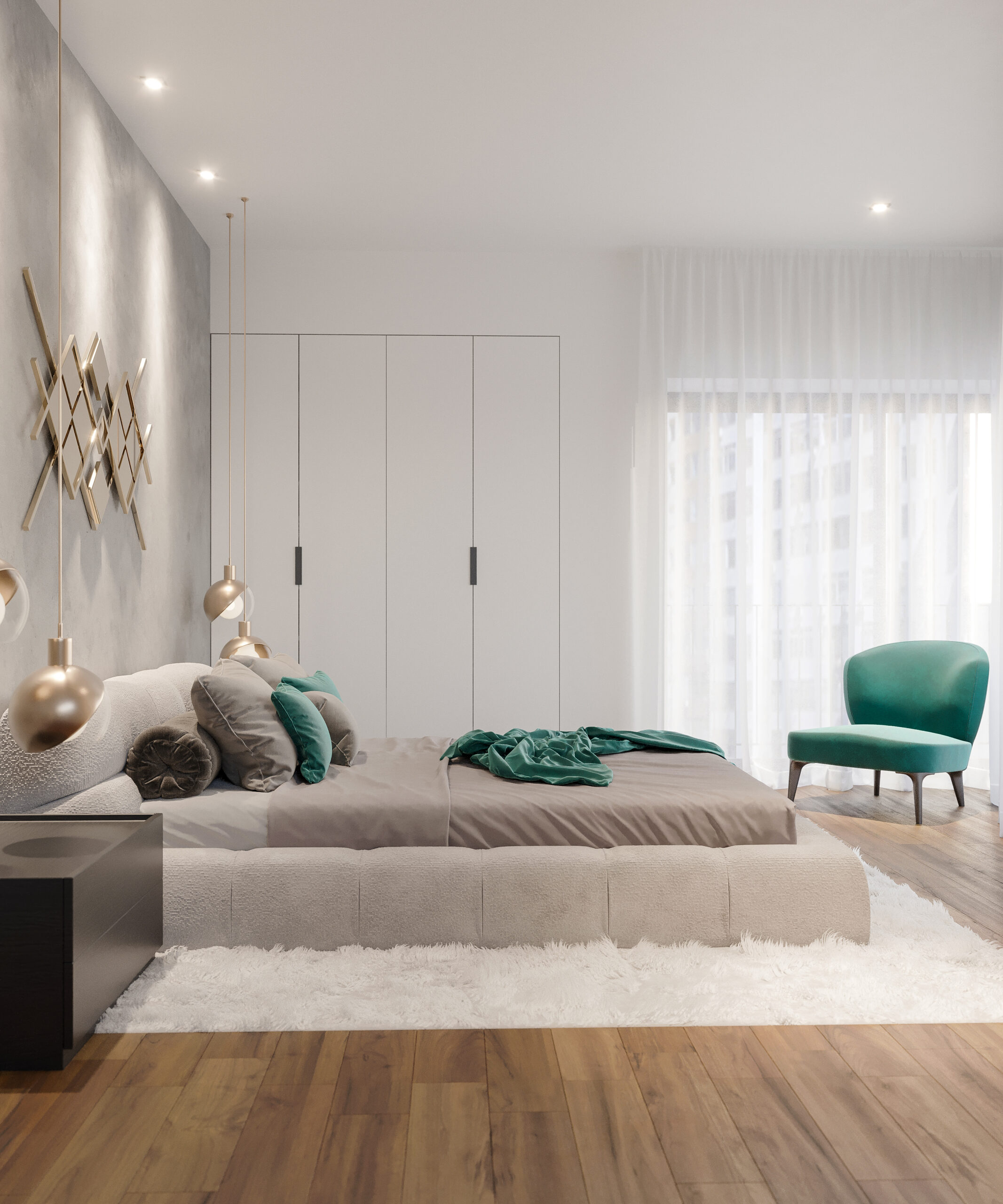 Atrium bedroom