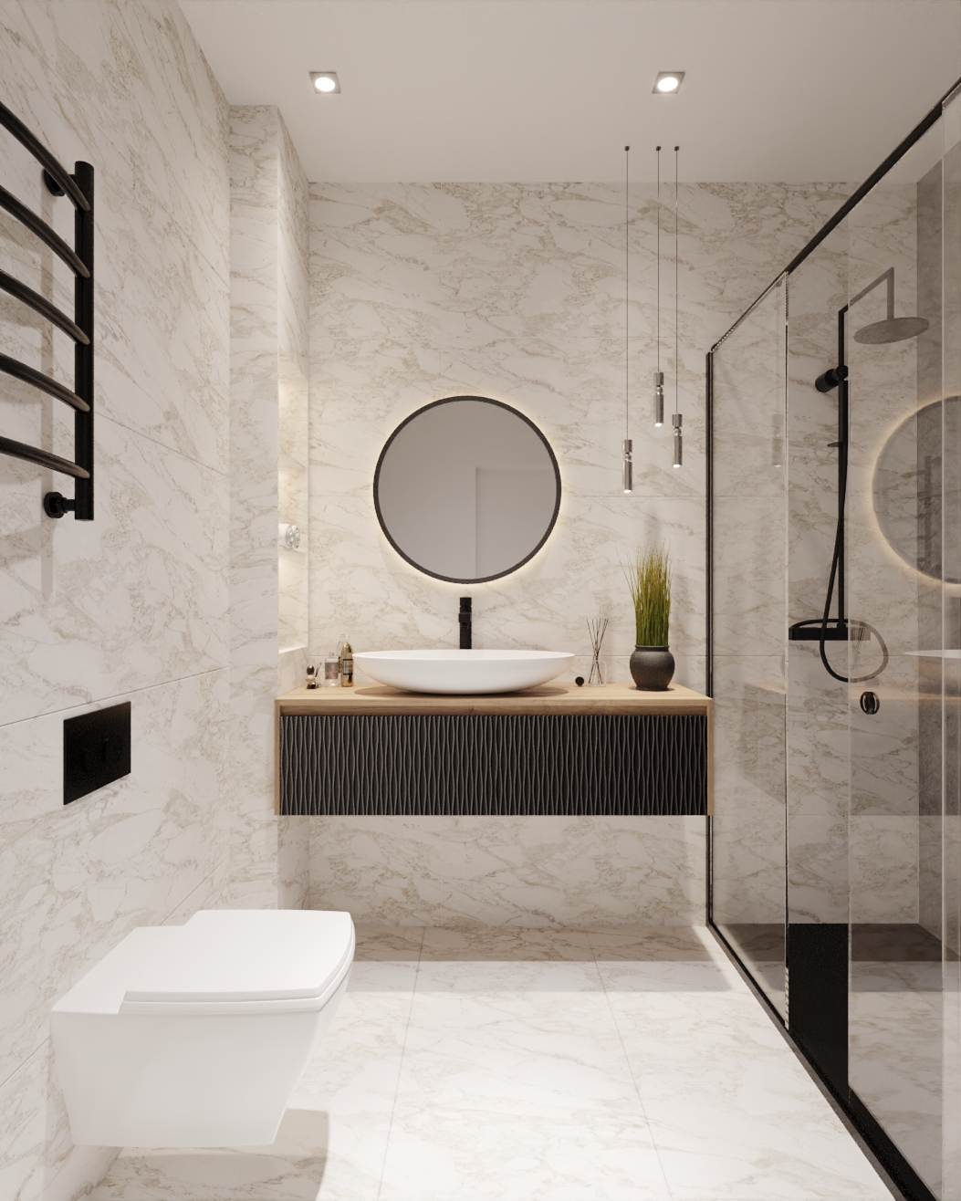Atrium bathroom