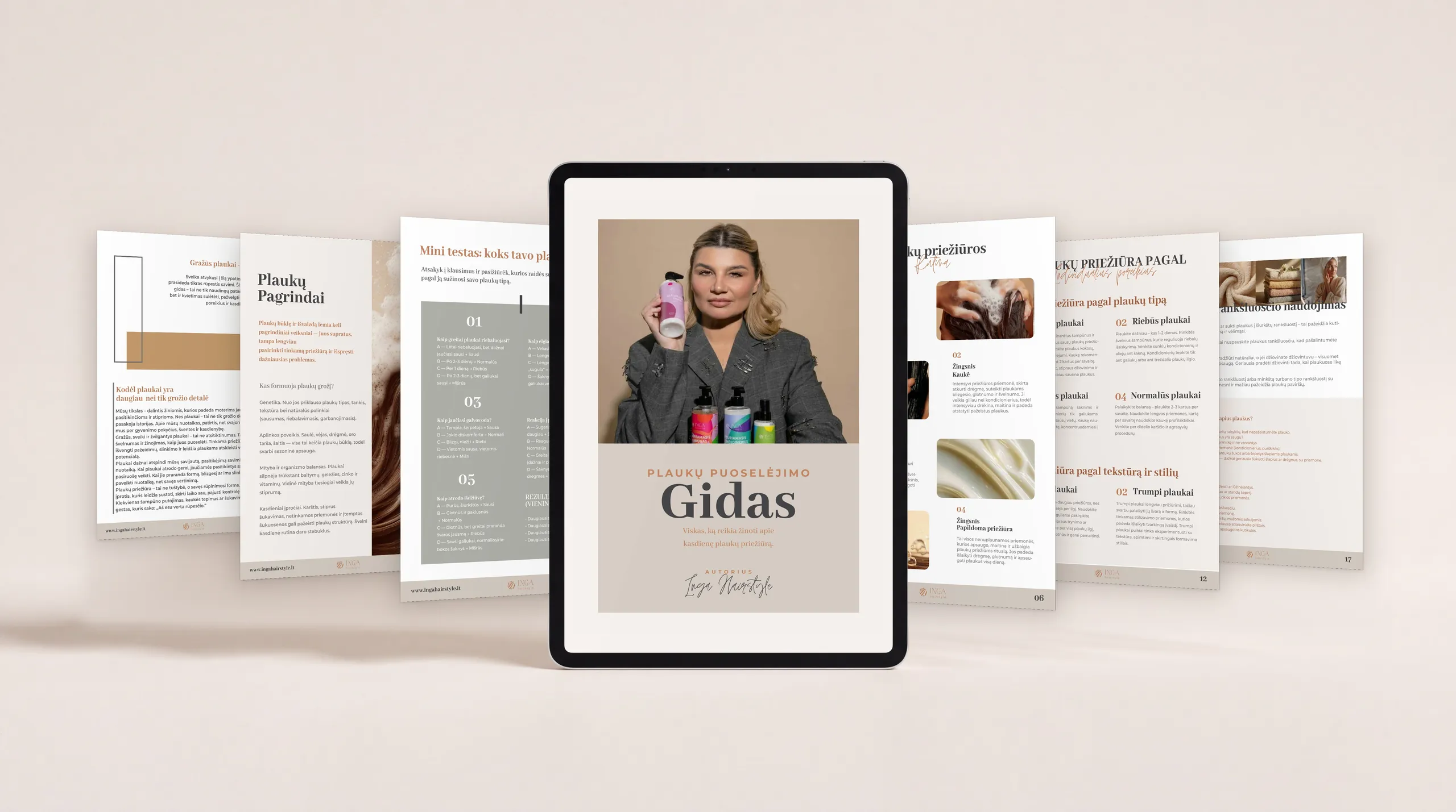 Hair Care E-book Design
