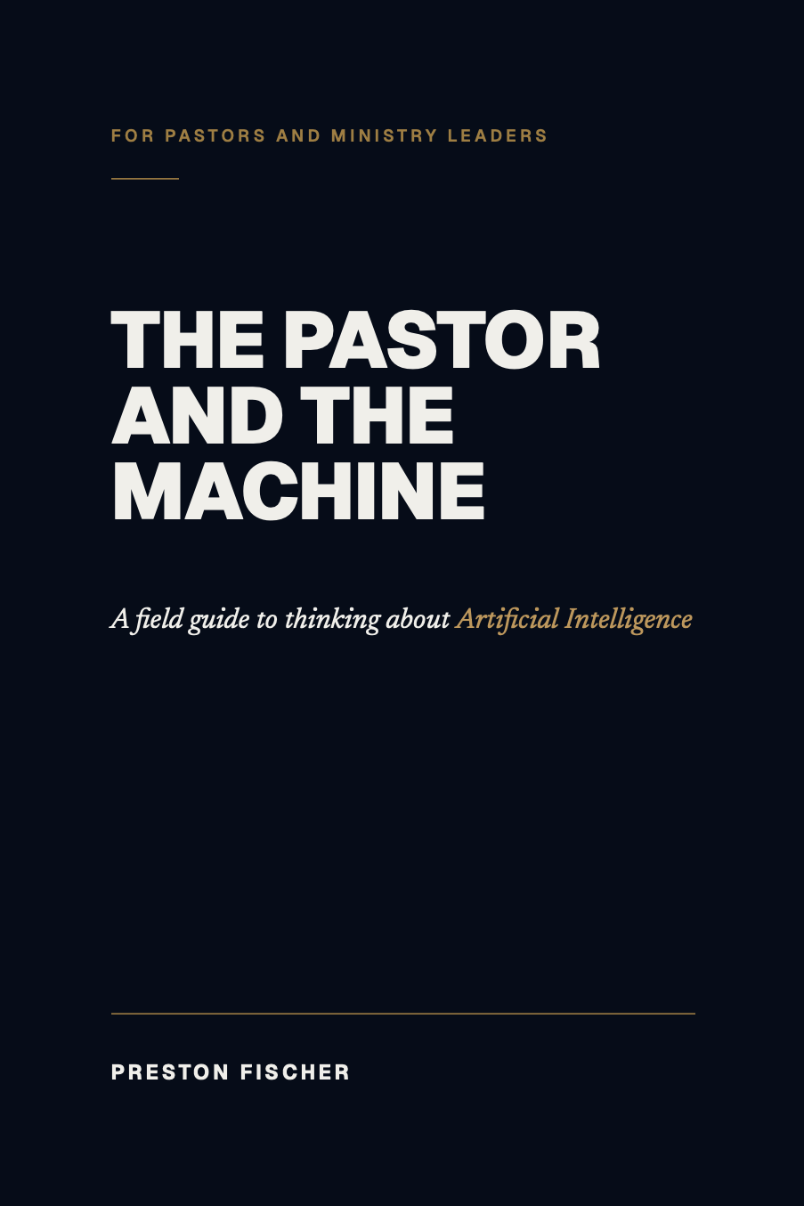 The Pastor and the Machine — book cover