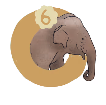 Icoon van een olifant voor de heldenkracht 'Iedereen kan een leider zijn'.