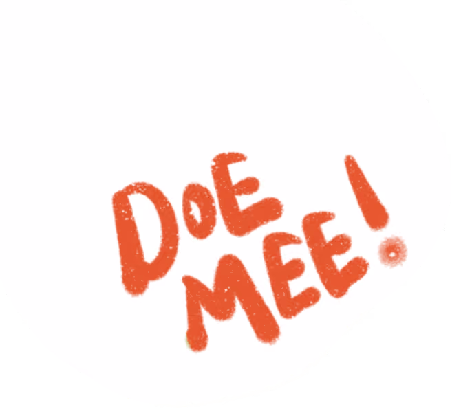 Label 'Doe mee'.