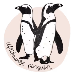 Illustratie van een pinguin.