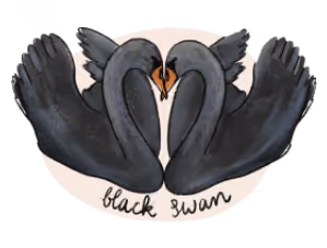 Illustration of a swan.