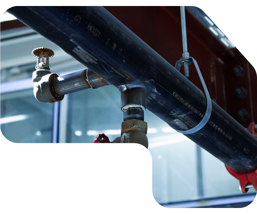 An industrial sprinkler system