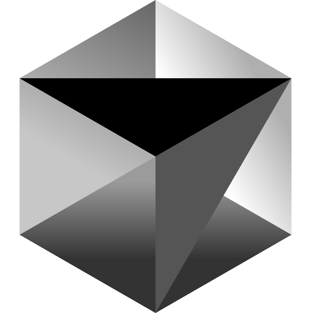 Black cursor arrow icon pointing up and right with a gray shadow.