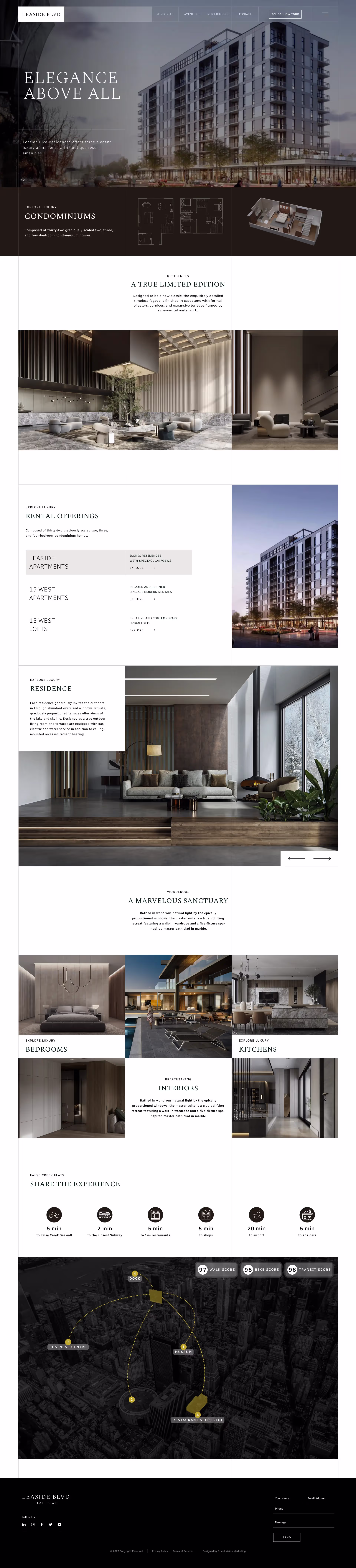 Exceptional Real Estate Website Redesign - by Brand Vision Marketing.