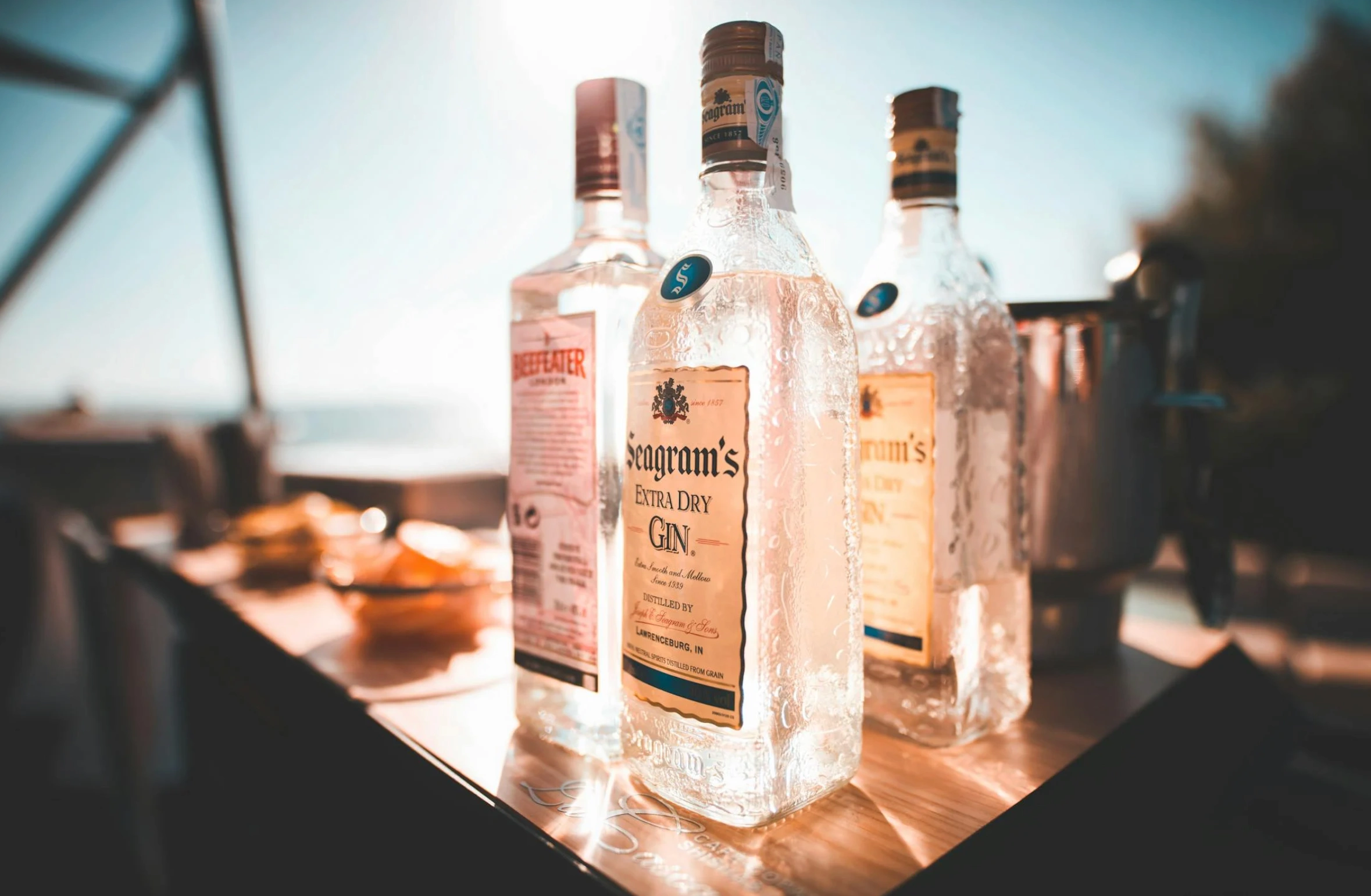 liquor bottles