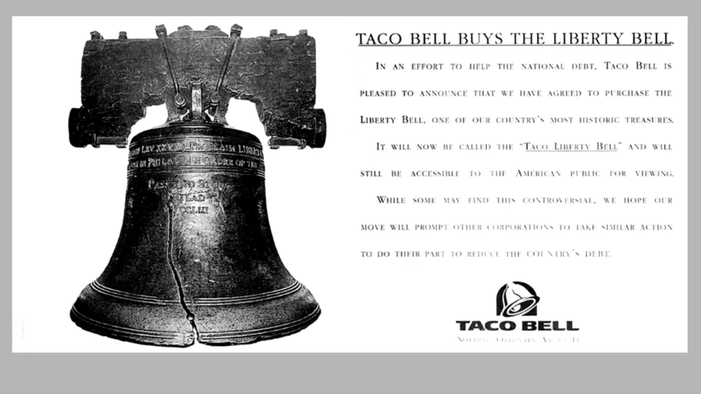 Taco Bell – The “Taco Liberty Bell”