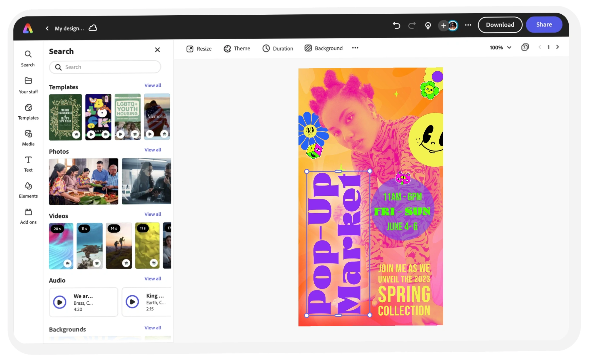 Canva alternative adobe express