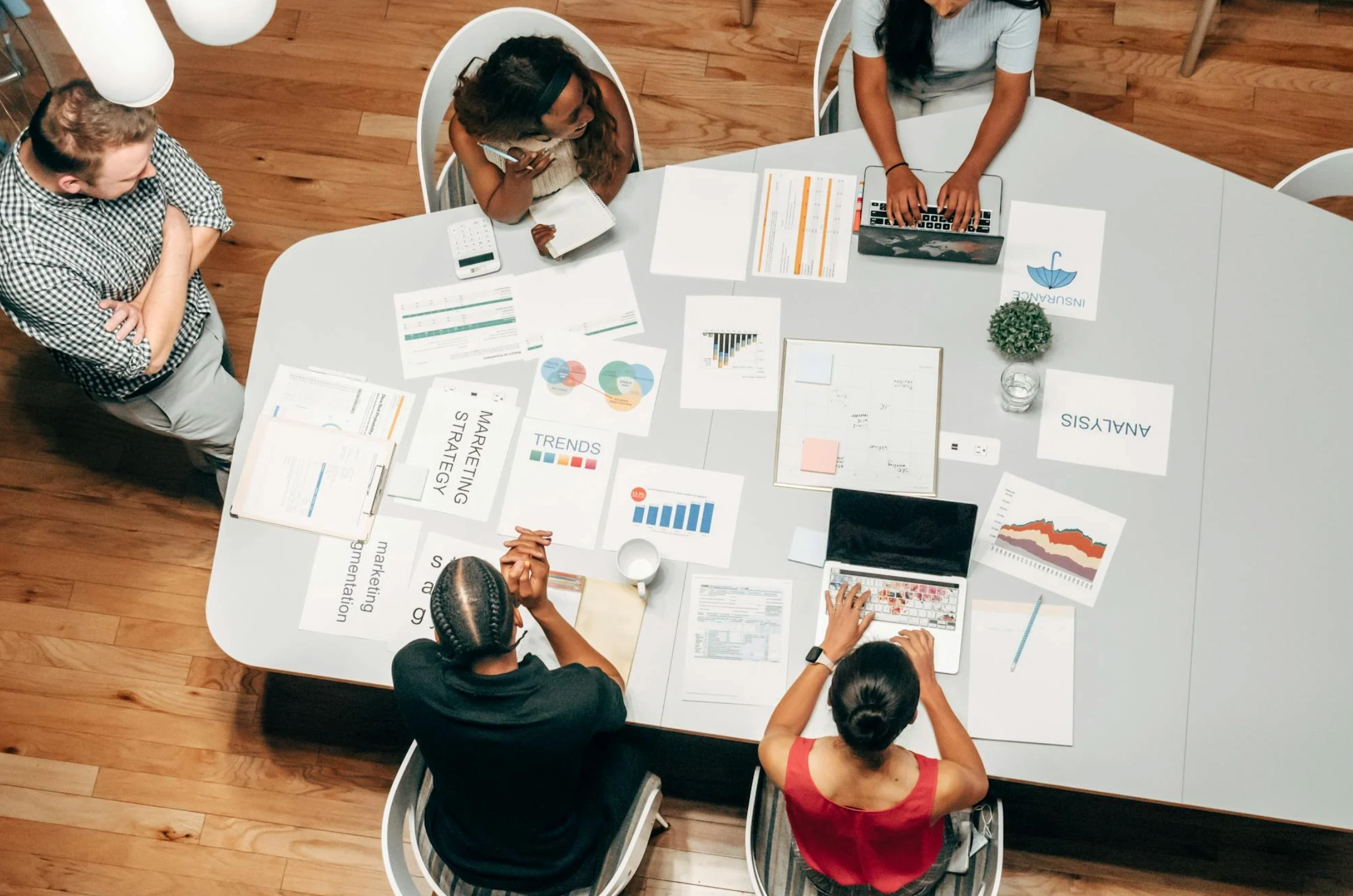 Group of marketers