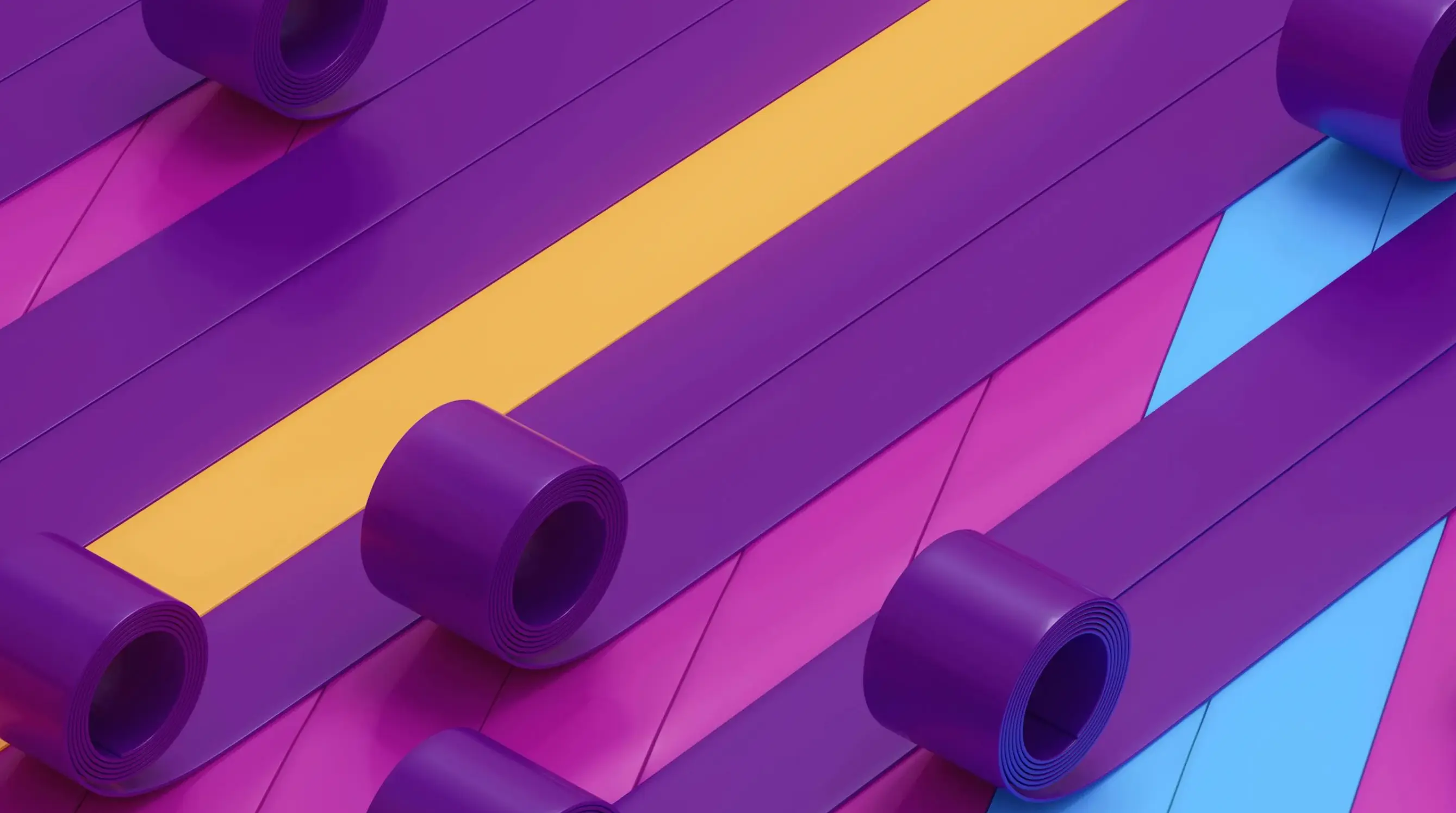 colorful tape roles