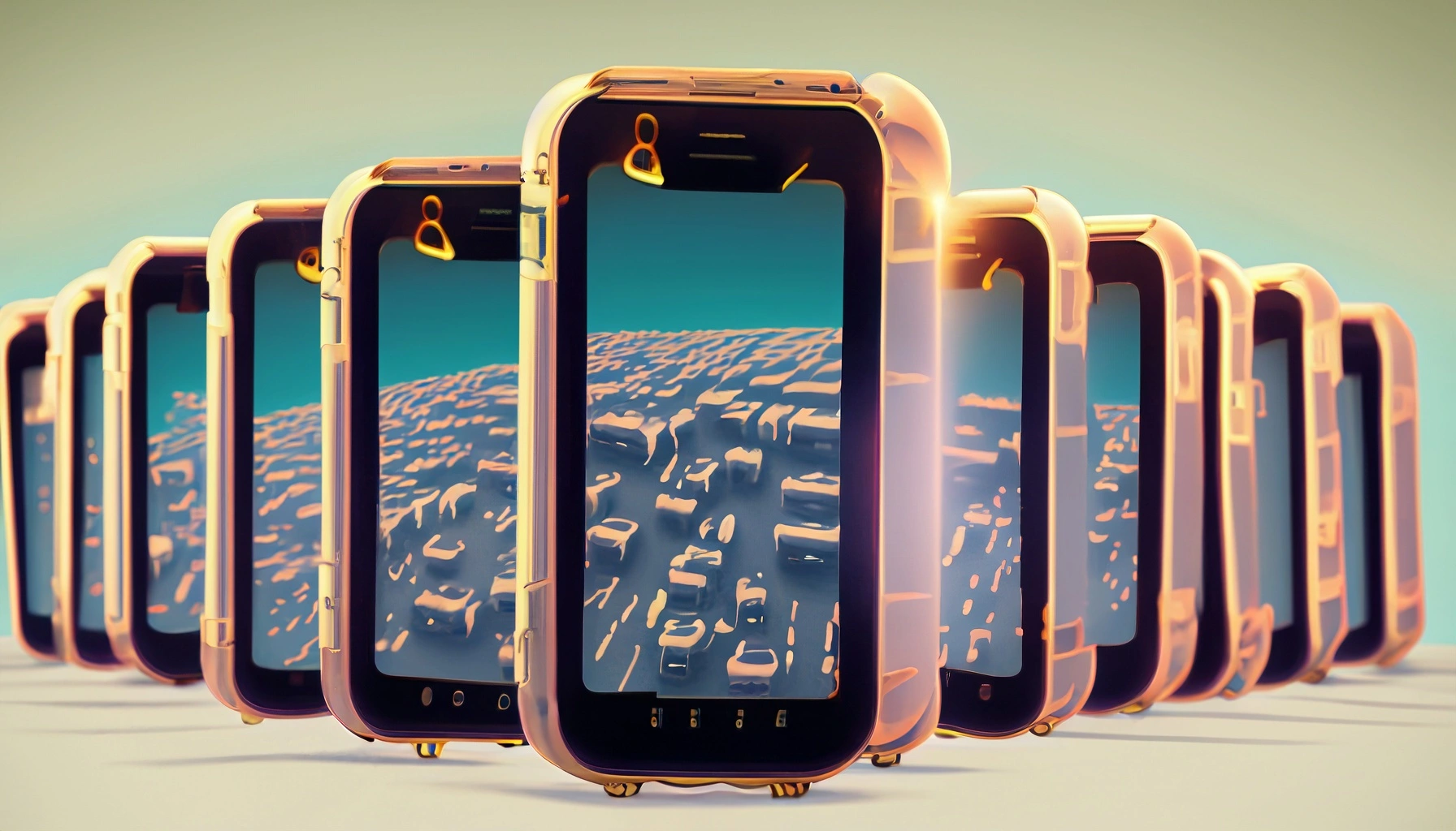 Mobile phone design layout