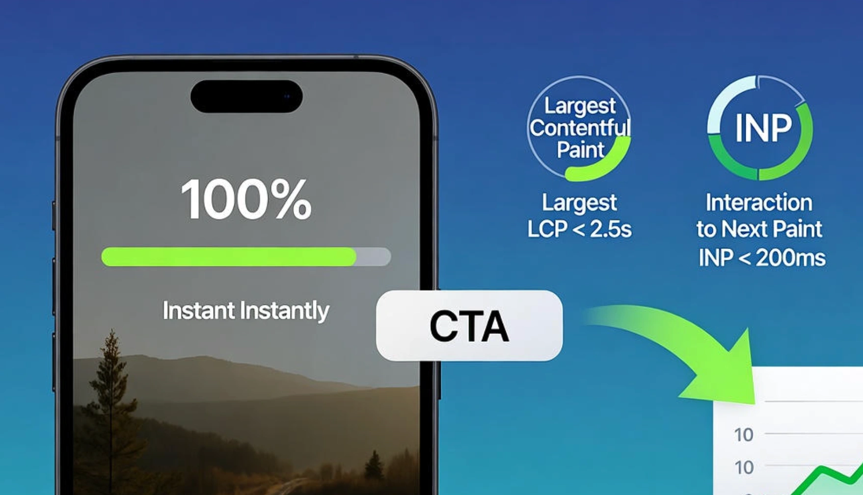 Landing page call to action button with descriptive outcome-based label