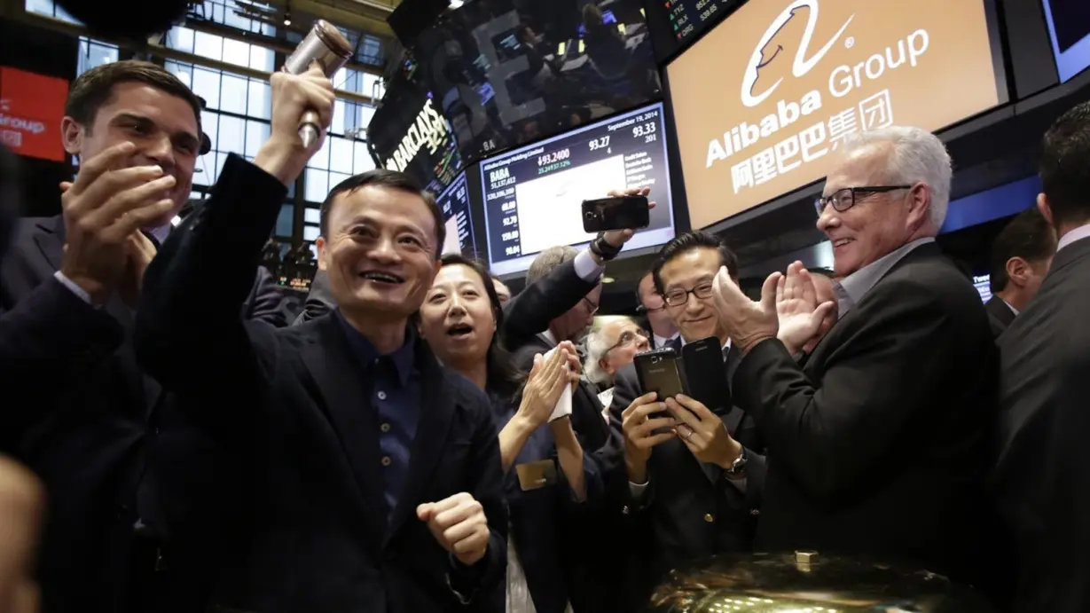 Jack Ma at wall street NYSE