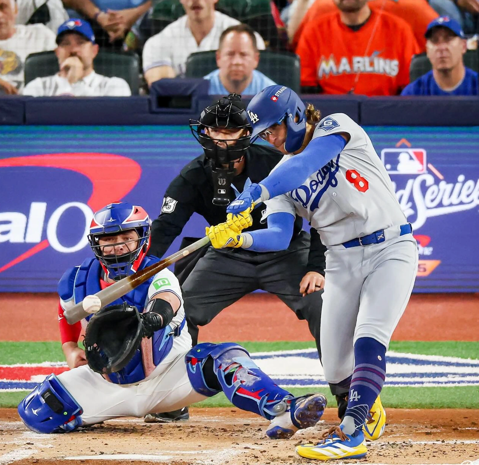 LA Dodgers during the World Series