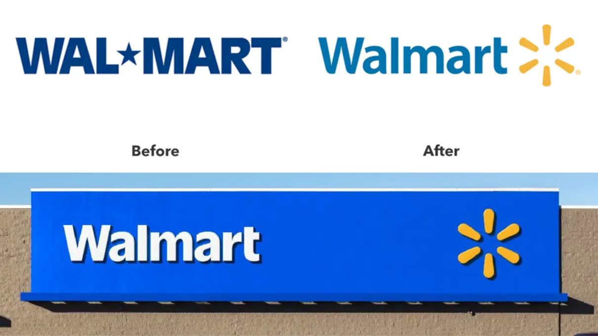 Walmart logo change 2008