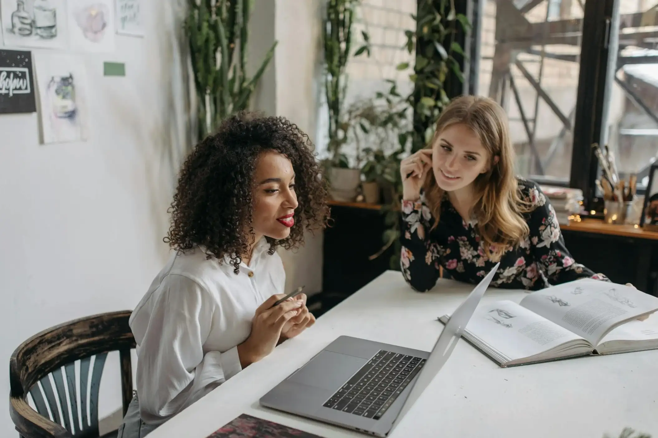 Women Looking at Laptop Screen