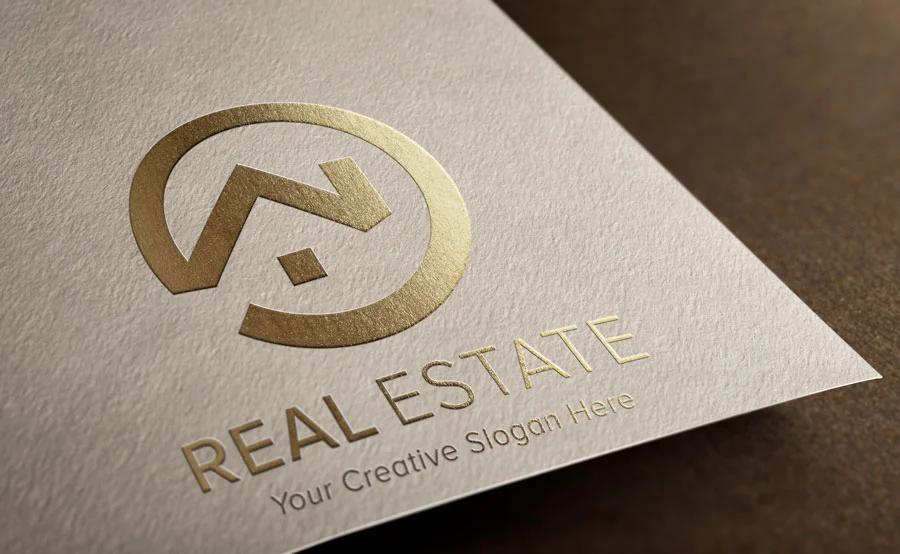 Real estate logo business card
