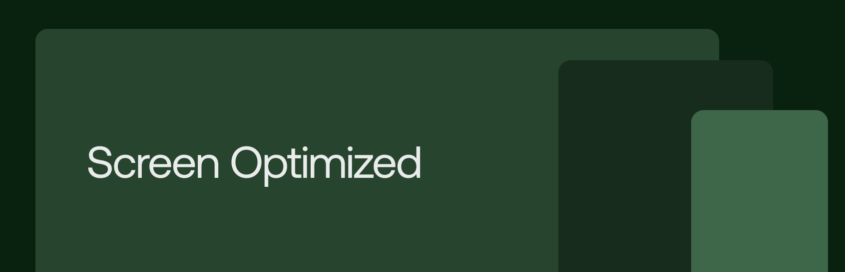 screen optimization for websites