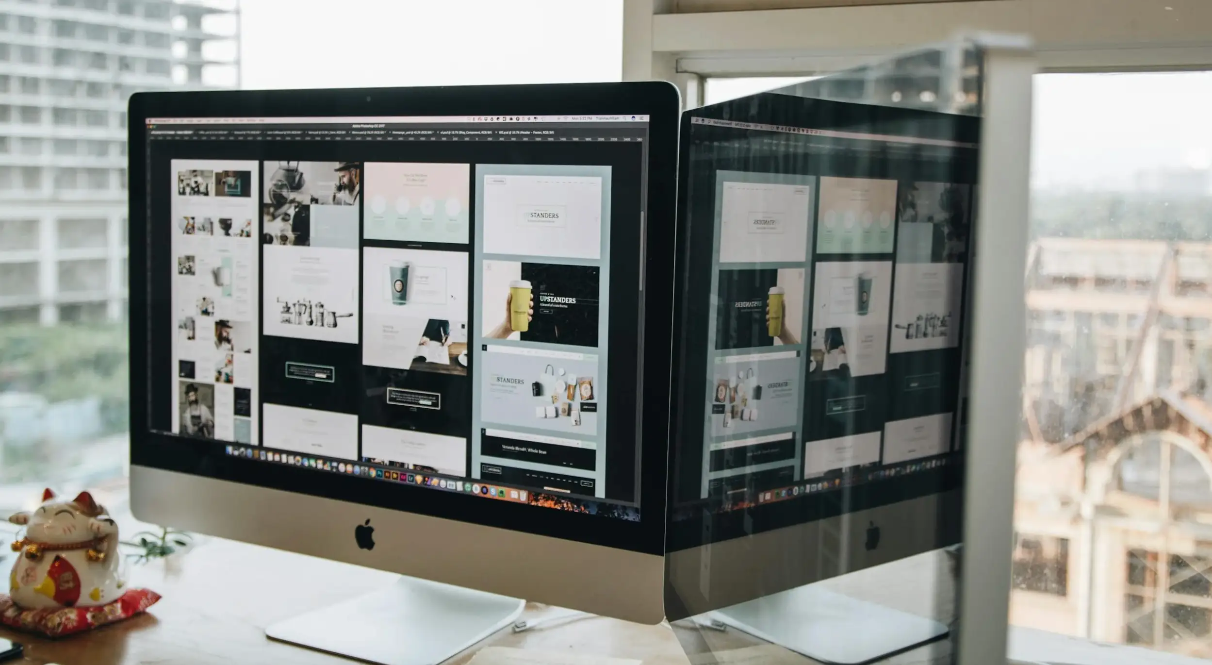 iMac on table