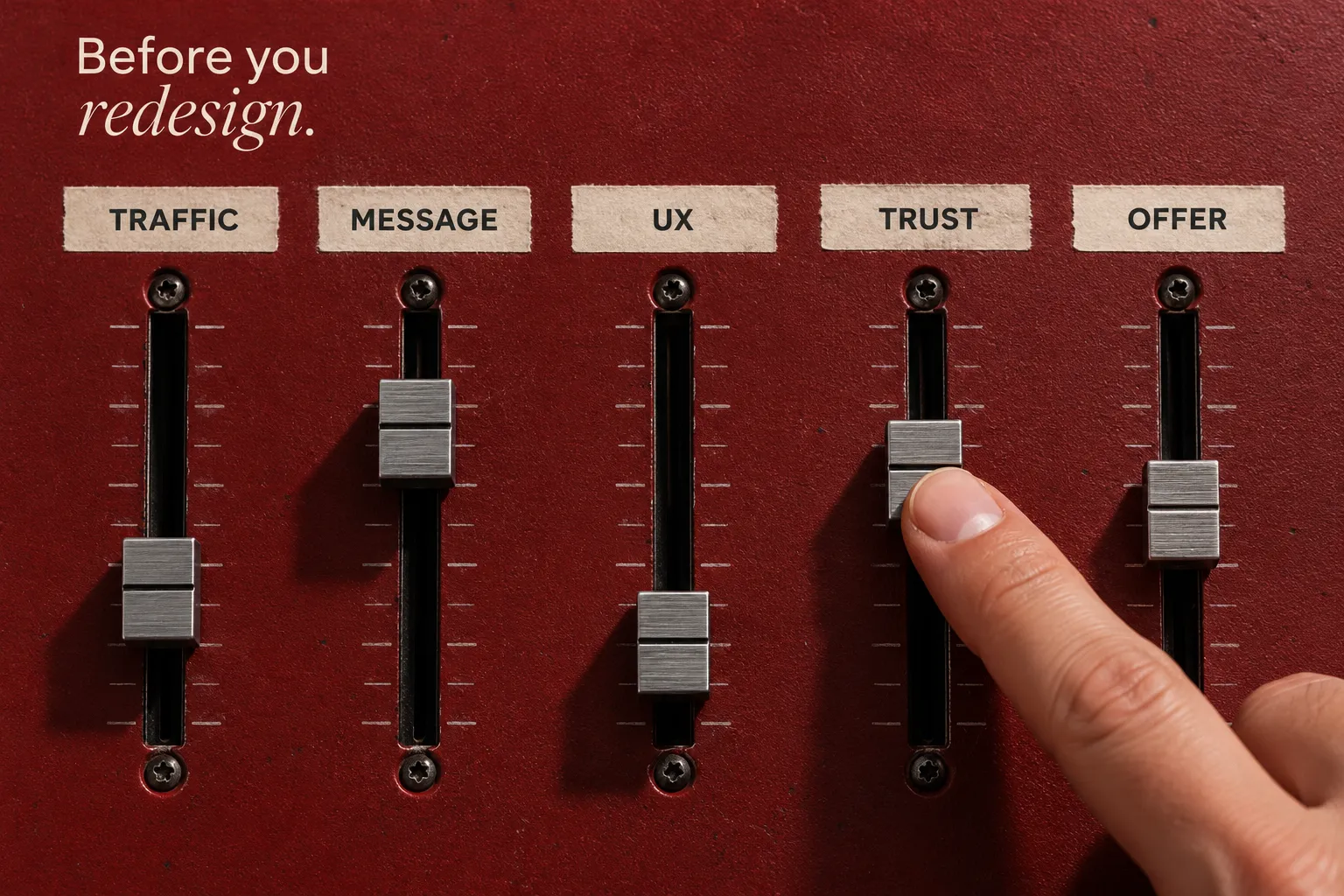 Why Your Website Isn't Converting: 5 Diagnostic Checks Before You Redesign