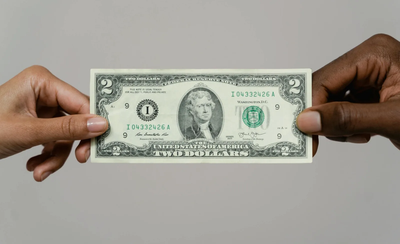 man holding cash