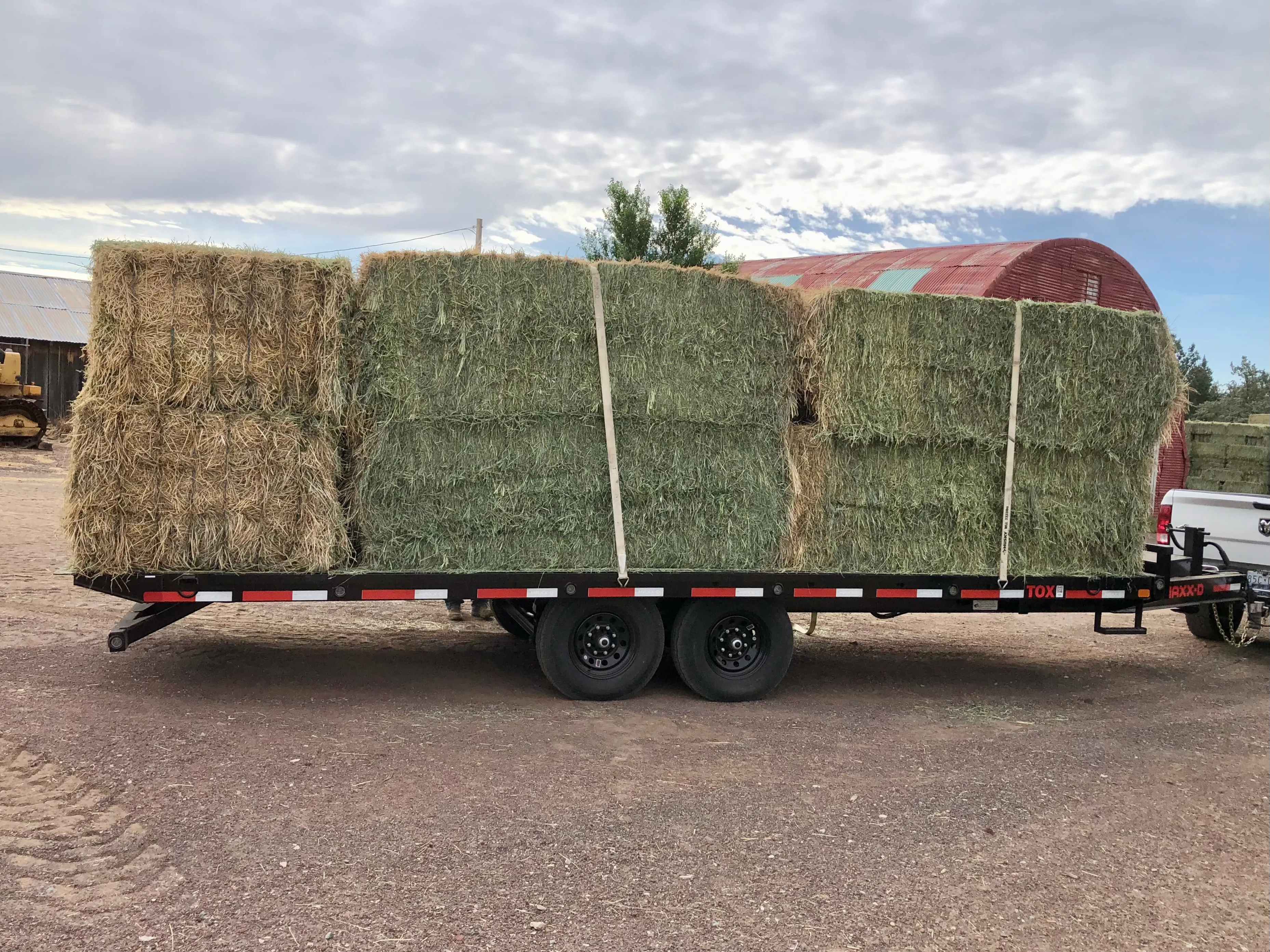 22 foot deckover tilt trailer at the yard
