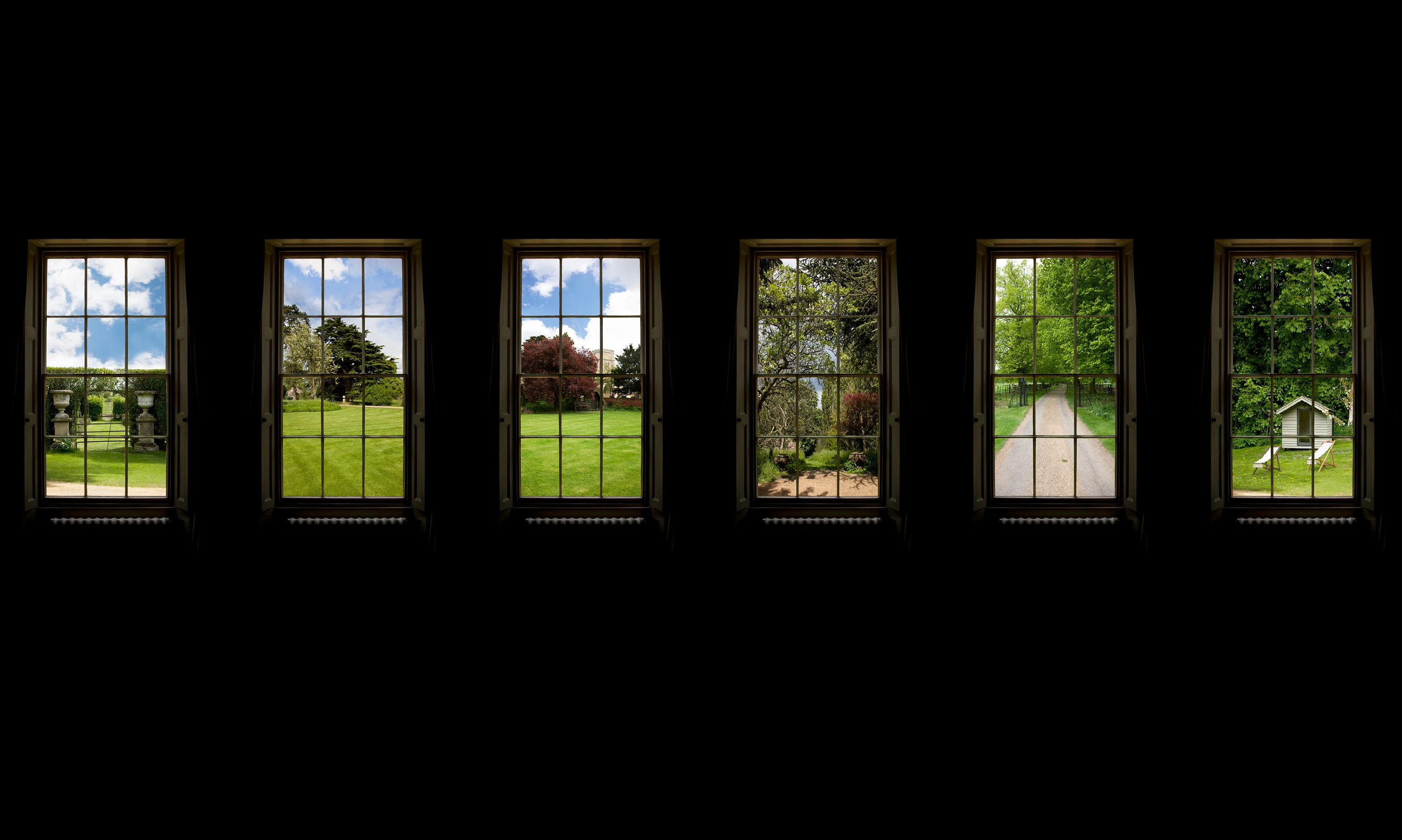 Stately Home Window Views