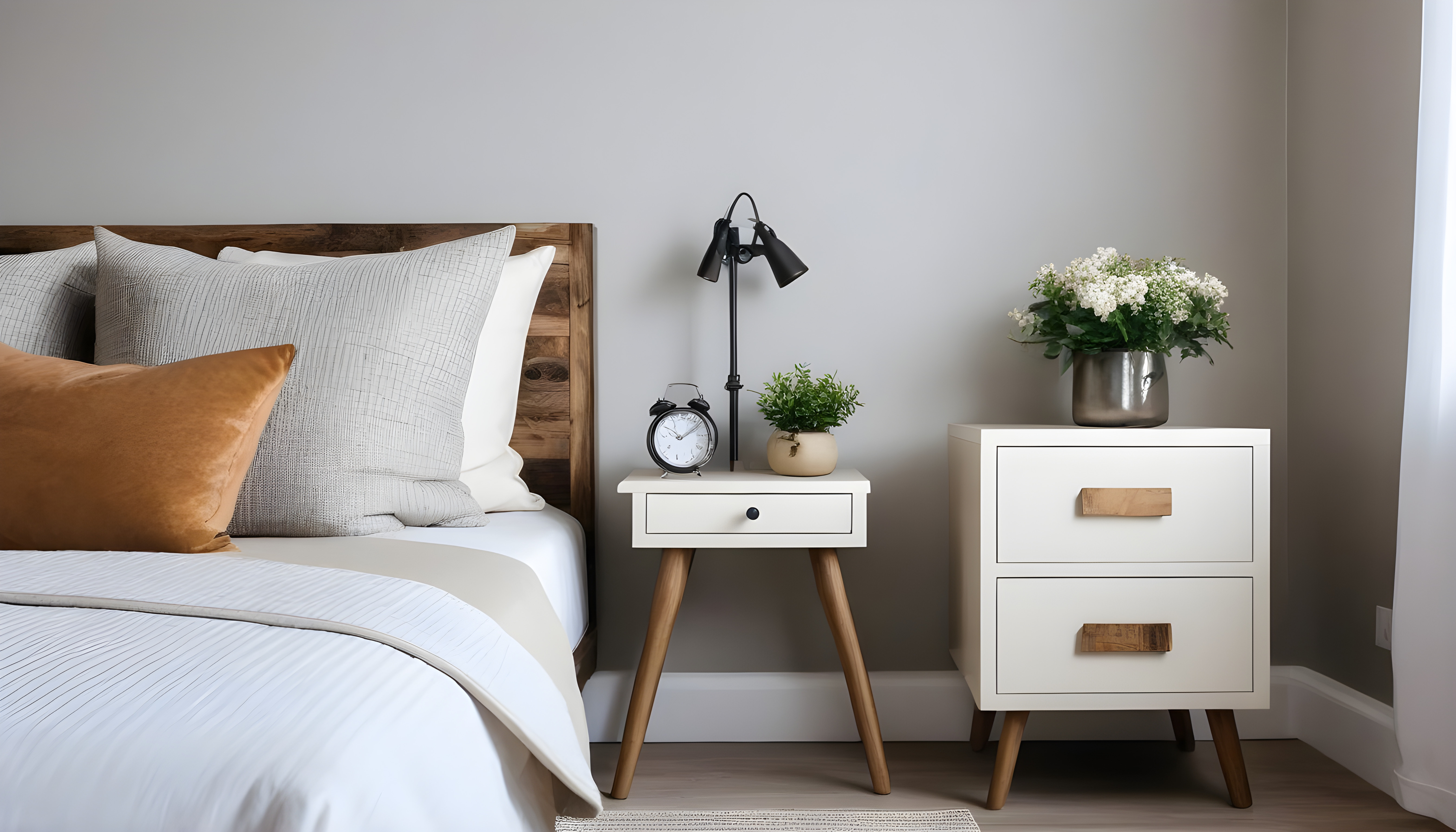 Bedroom stock photo