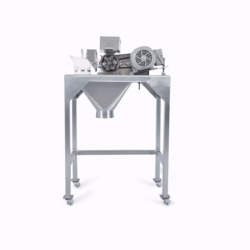 Molino pulverizador industrial fabricado en acero inoxidable para molienda extra fina con motor