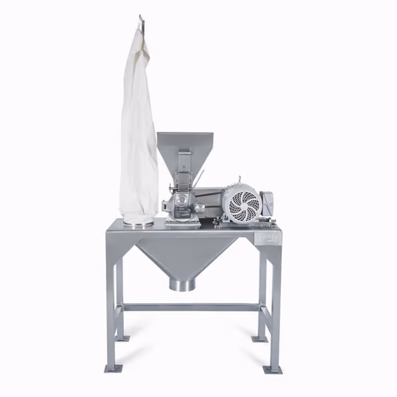 Molino pulverizador industrial fabricado en acero inoxidable para molienda extra fina con motor