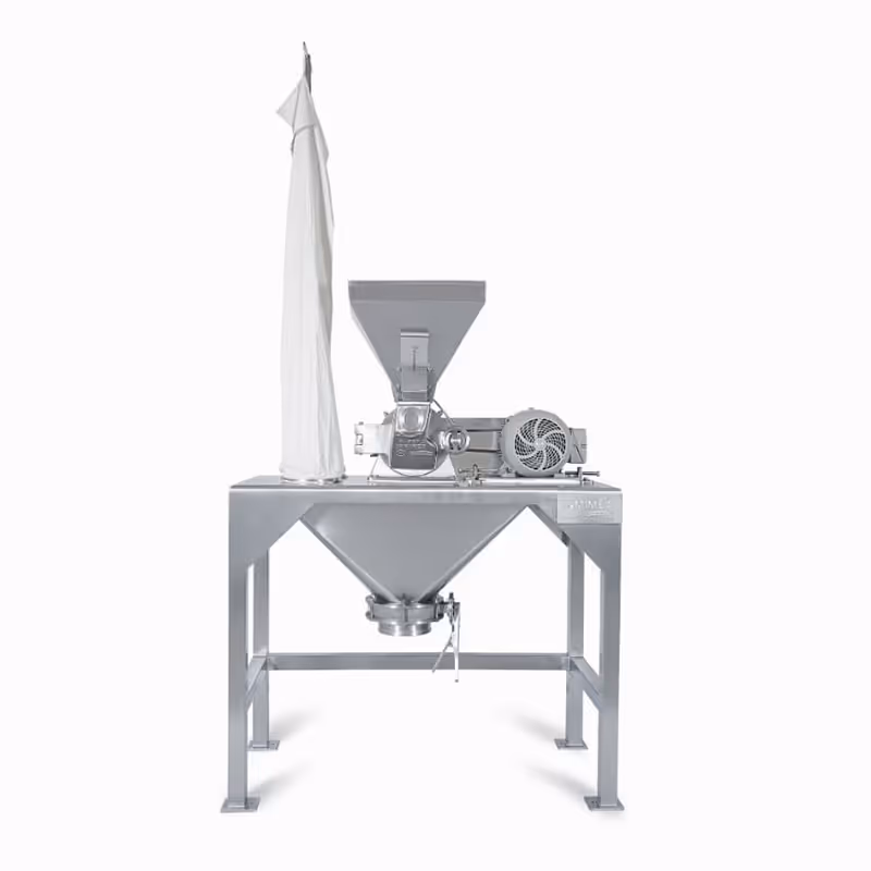 Molino pulverizador industrial fabricado en acero inoxidable para molienda extra fina con motor