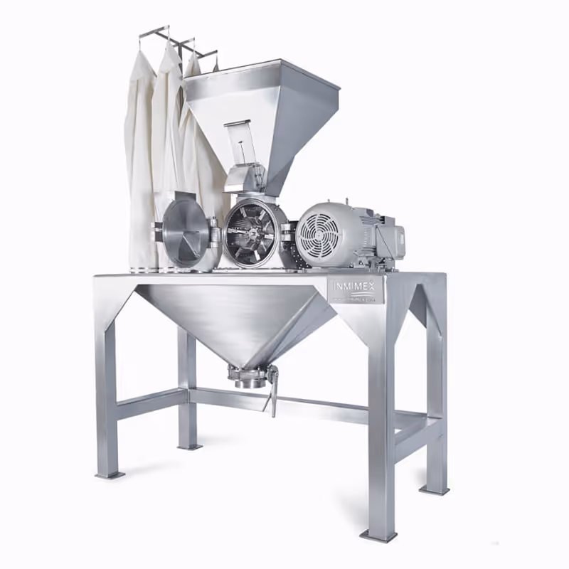 Molino pulverizador industrial de acero inoxidable para molienda extra fina con motor