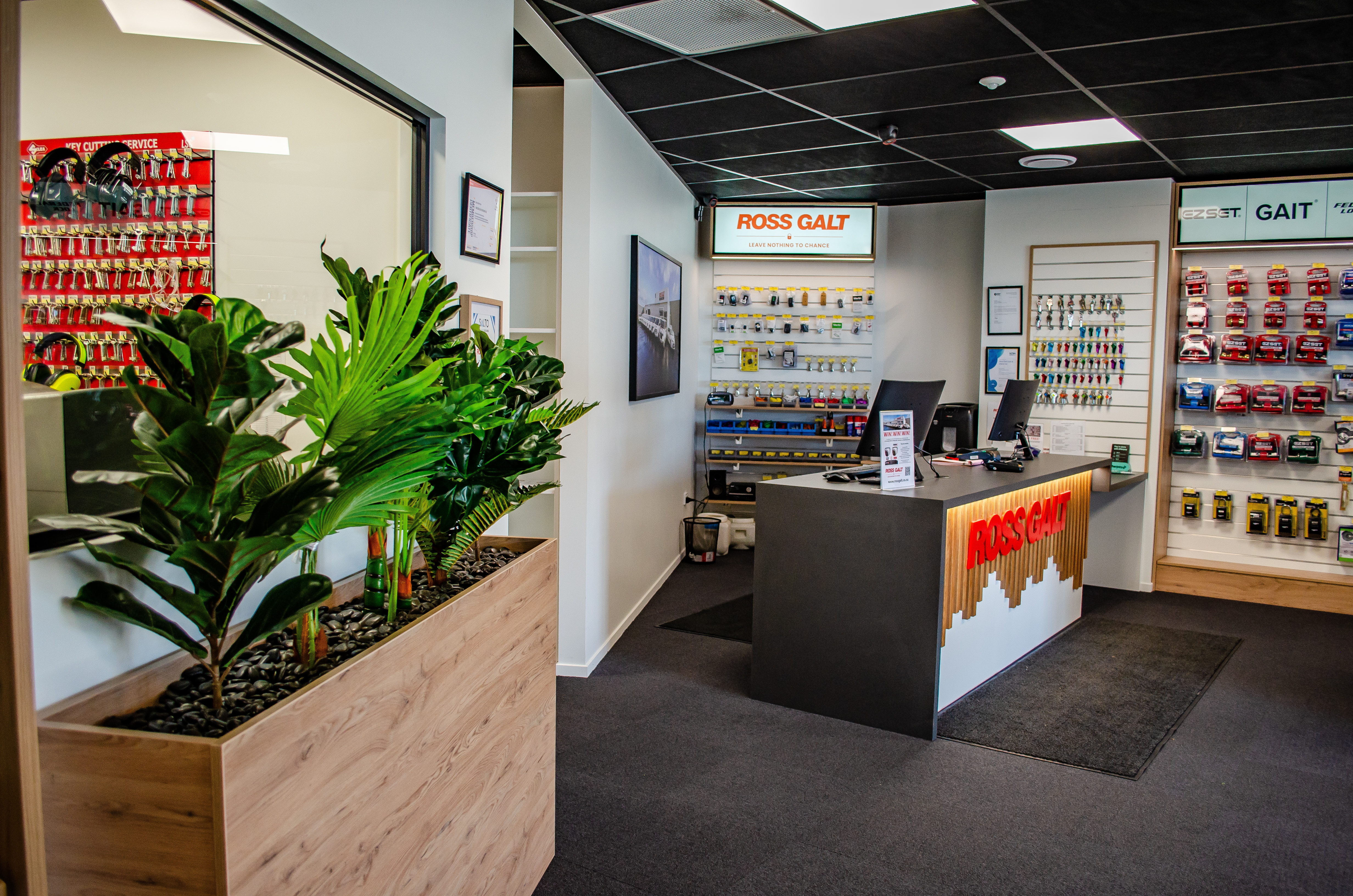Ross Galt Hornby locksmith and security showroom