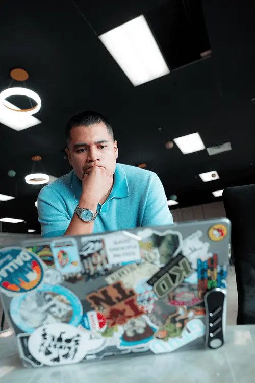 Creative marketing professional working on branding strategy
