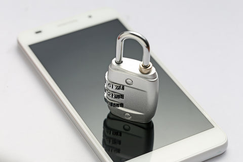 Password lock on a phone screen