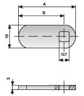 Abloy straight cam dimensions