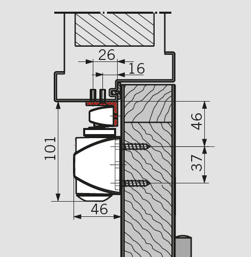 dormakaba TS90 Angle Bracket – product view