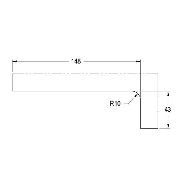 Frameless Glass Bottom Patch Lock – product view