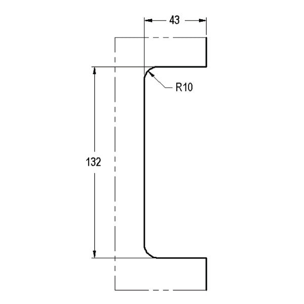 Frameless Glass Centre Patch Lock – product view
