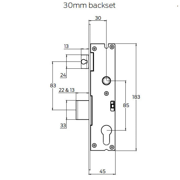 Schlage Virtus 2 Point Lockset – product view