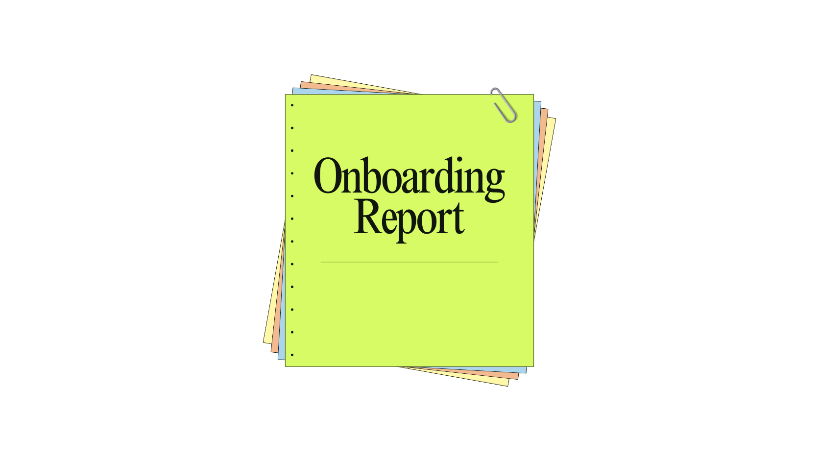 Onboarding and handoff