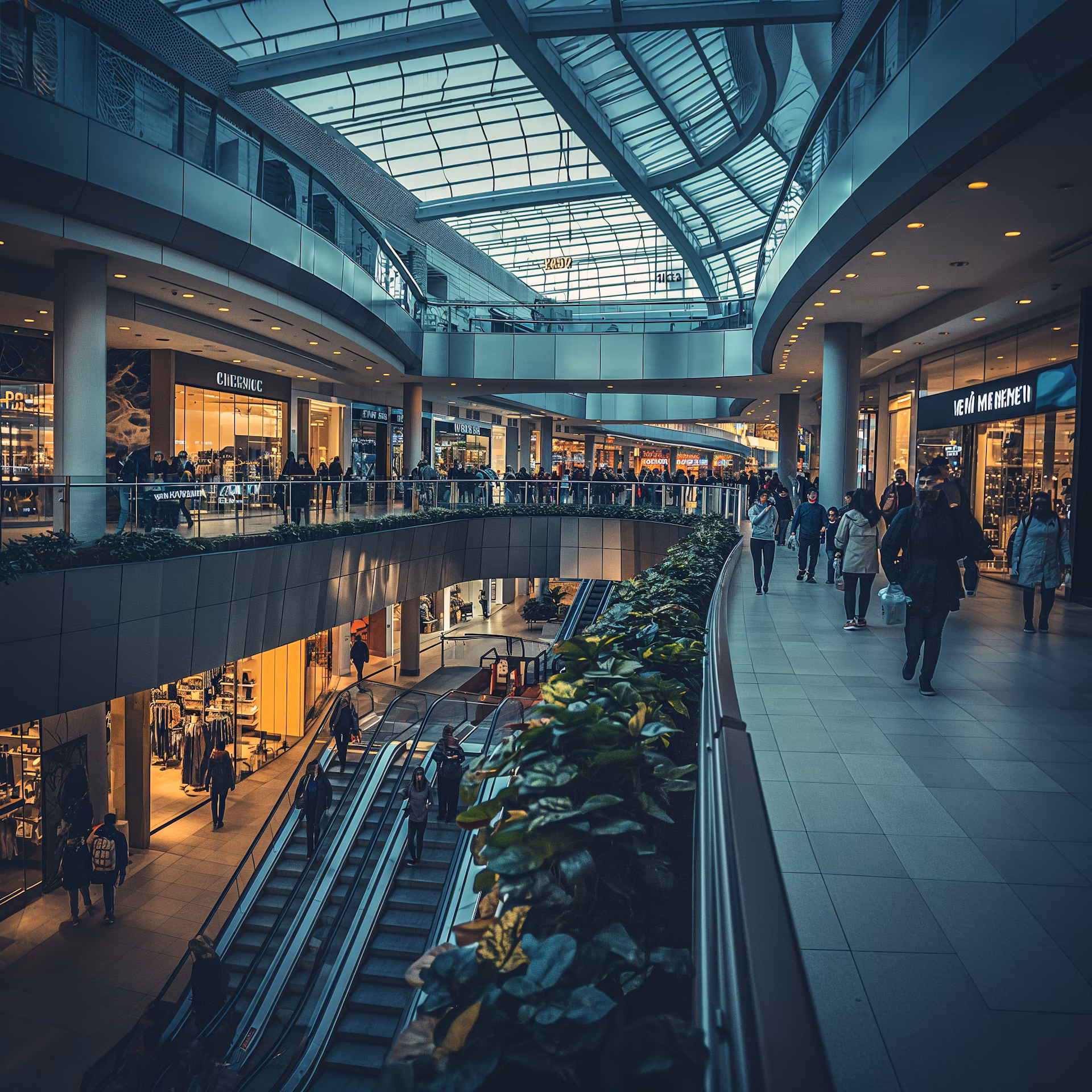A shopping mall