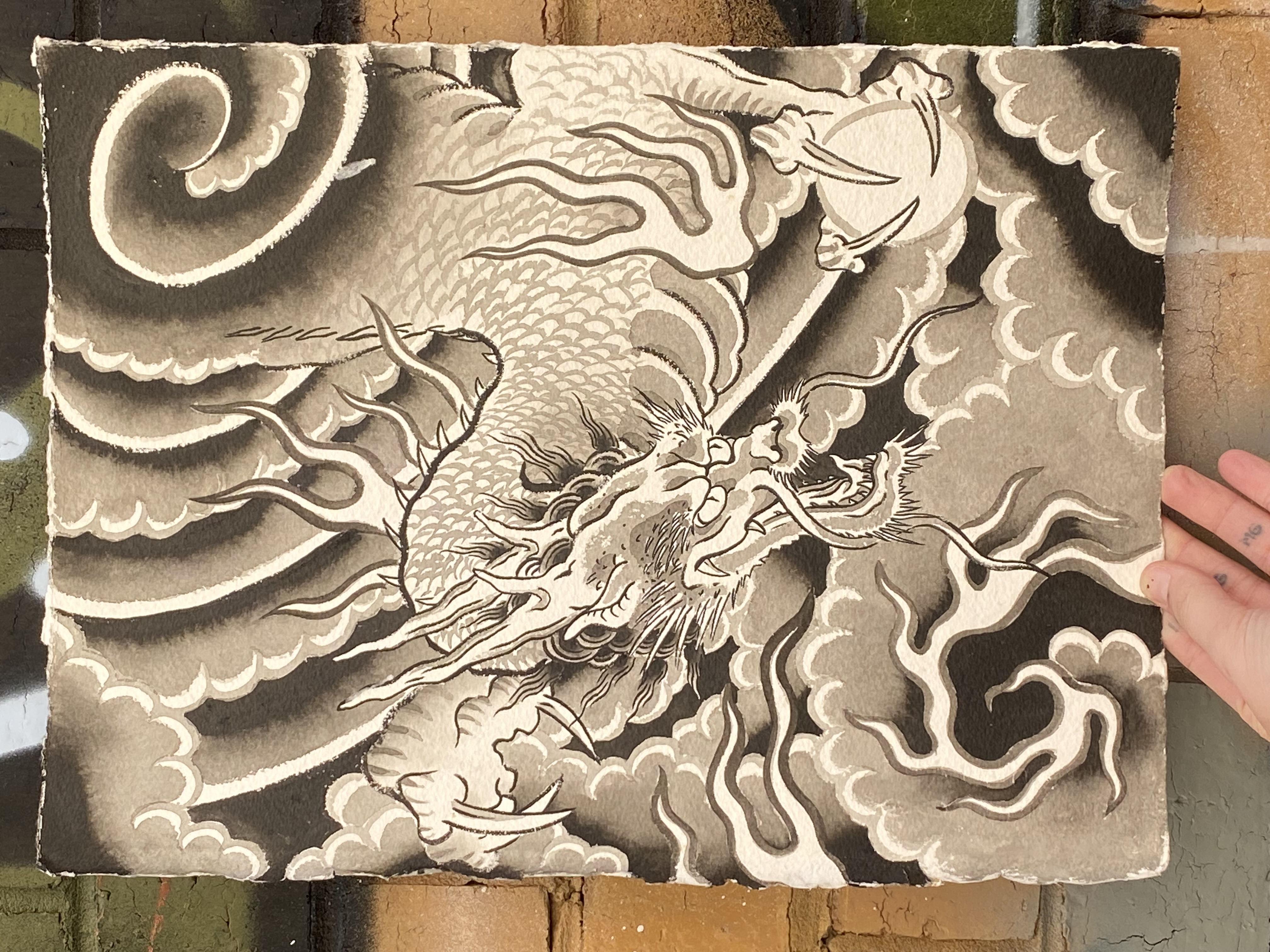 Black and Grey Dragon by Tuco Los 
