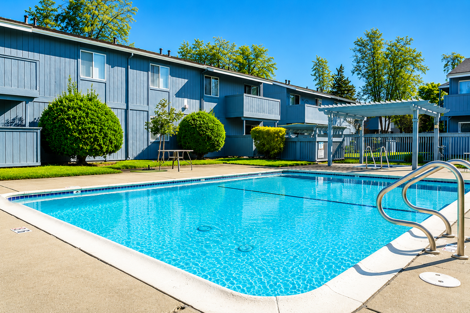 Exterior of apartments