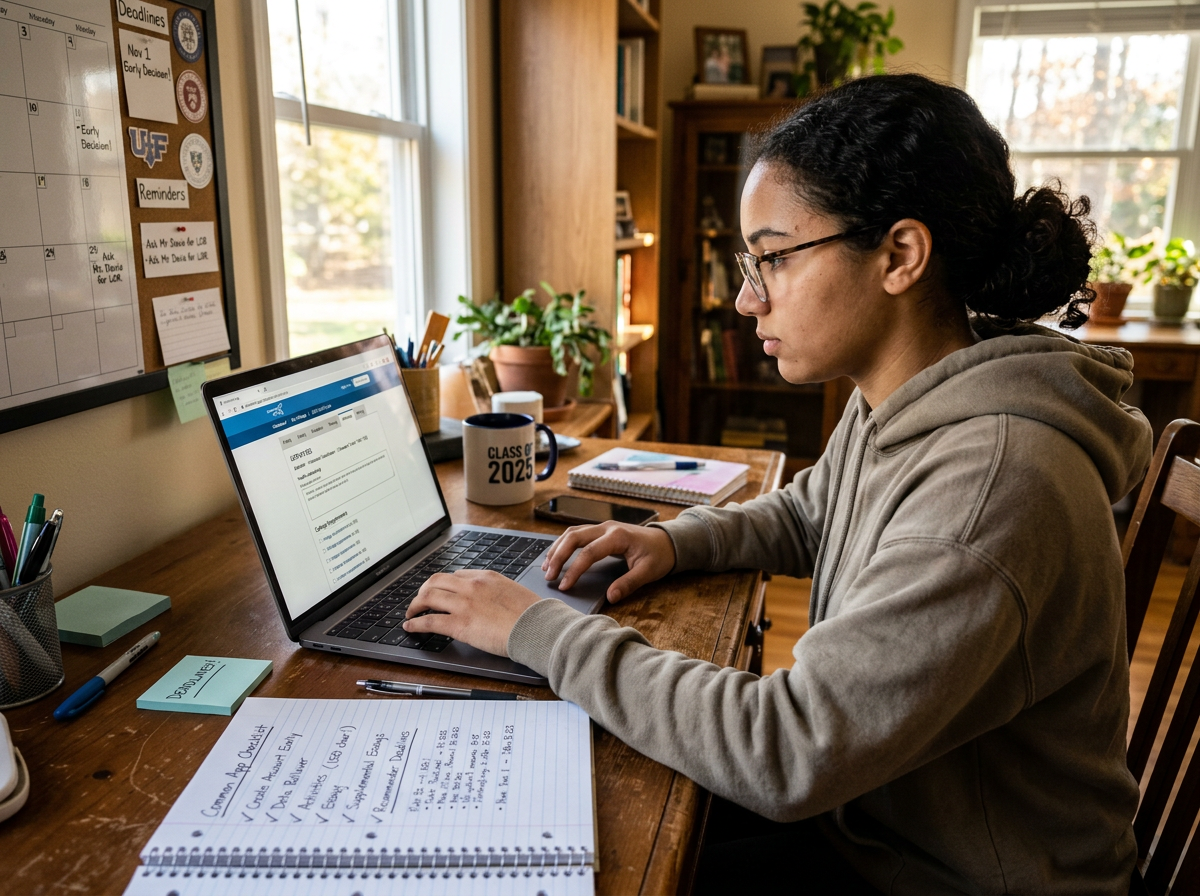 Navigating the Common Application dashboard