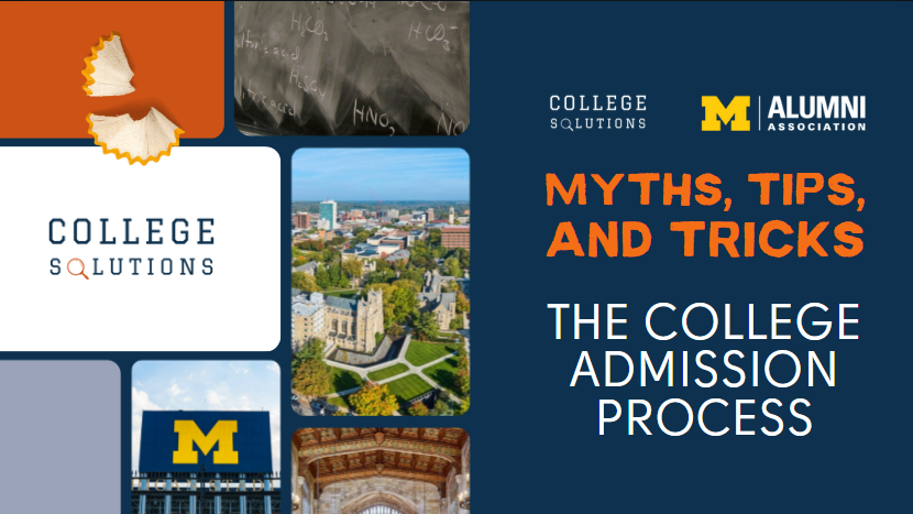 Webinar Recap: Myths, Tips, and Tricks of the College Admission Process