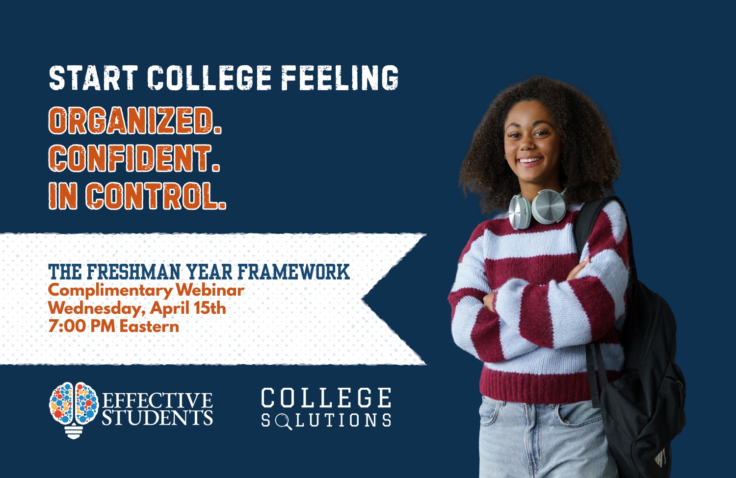 The Freshman Year Framework Webinar Banner